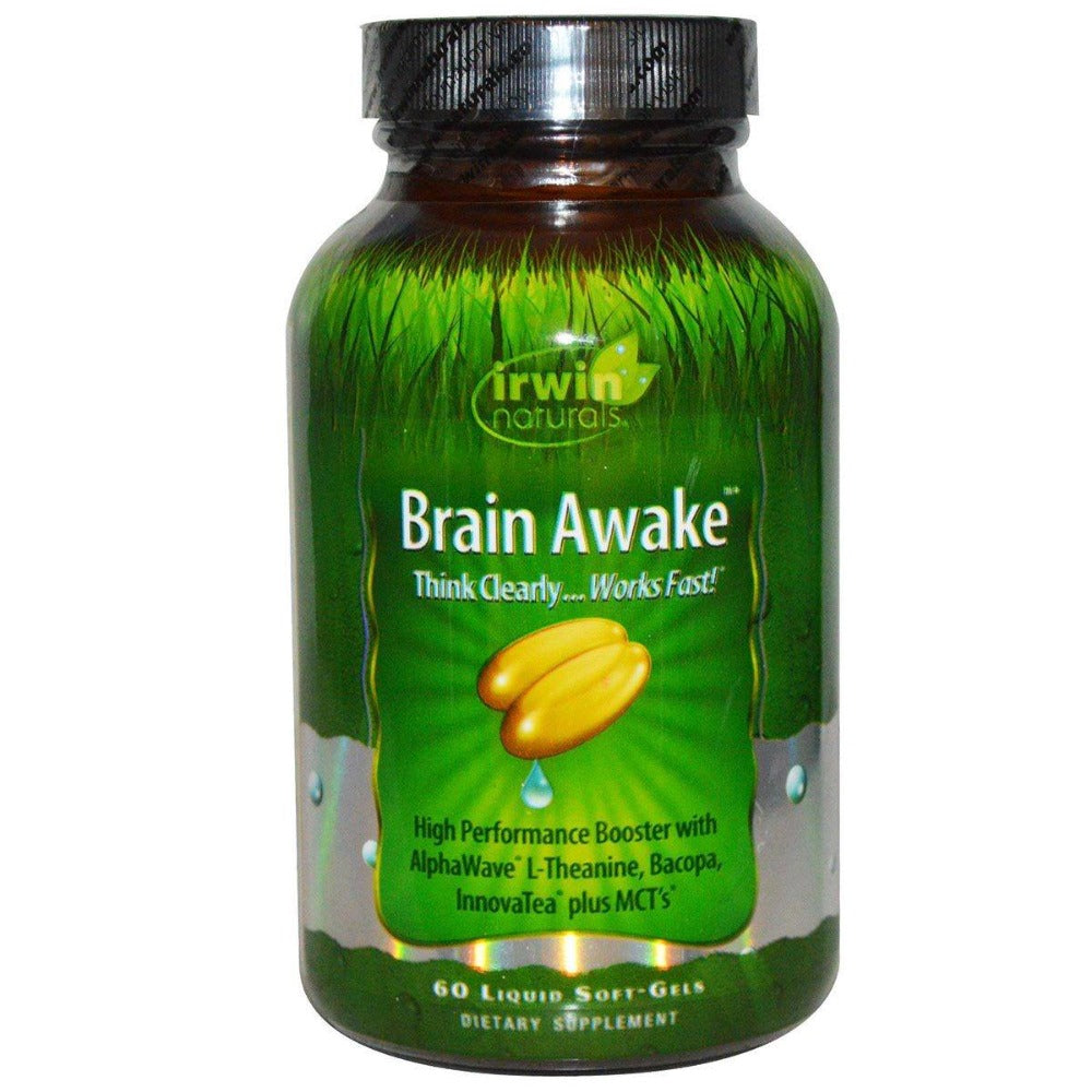 Irwin Naturals Brain Awake 60 Liquid Soft Gels Cognitive Irwin Naturals (1059040034859)