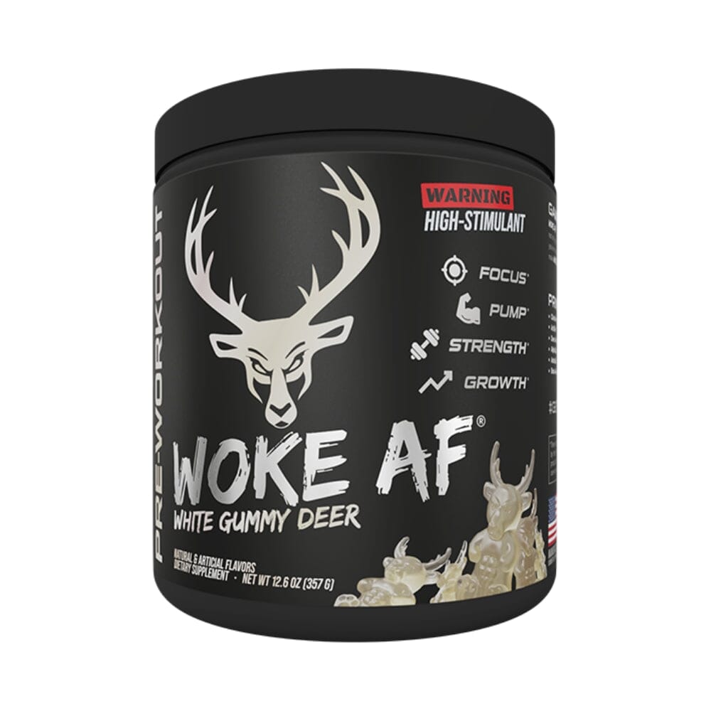 Bucked Up Woke AF 30 Servings Sports Performance Recovery Bucked Up White Gummy Deer