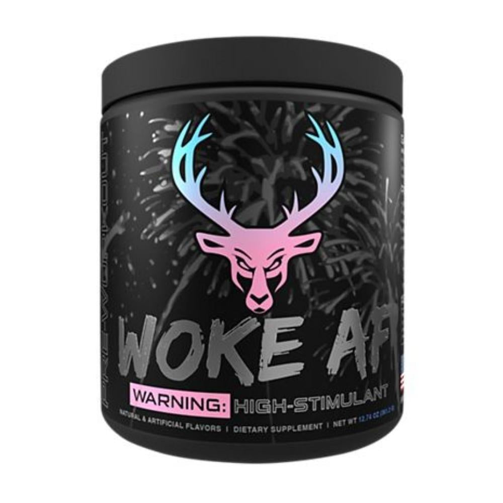 Bucked Up Woke AF 30 Servings Sports Performance Recovery Bucked Up Pink Cotton Candy