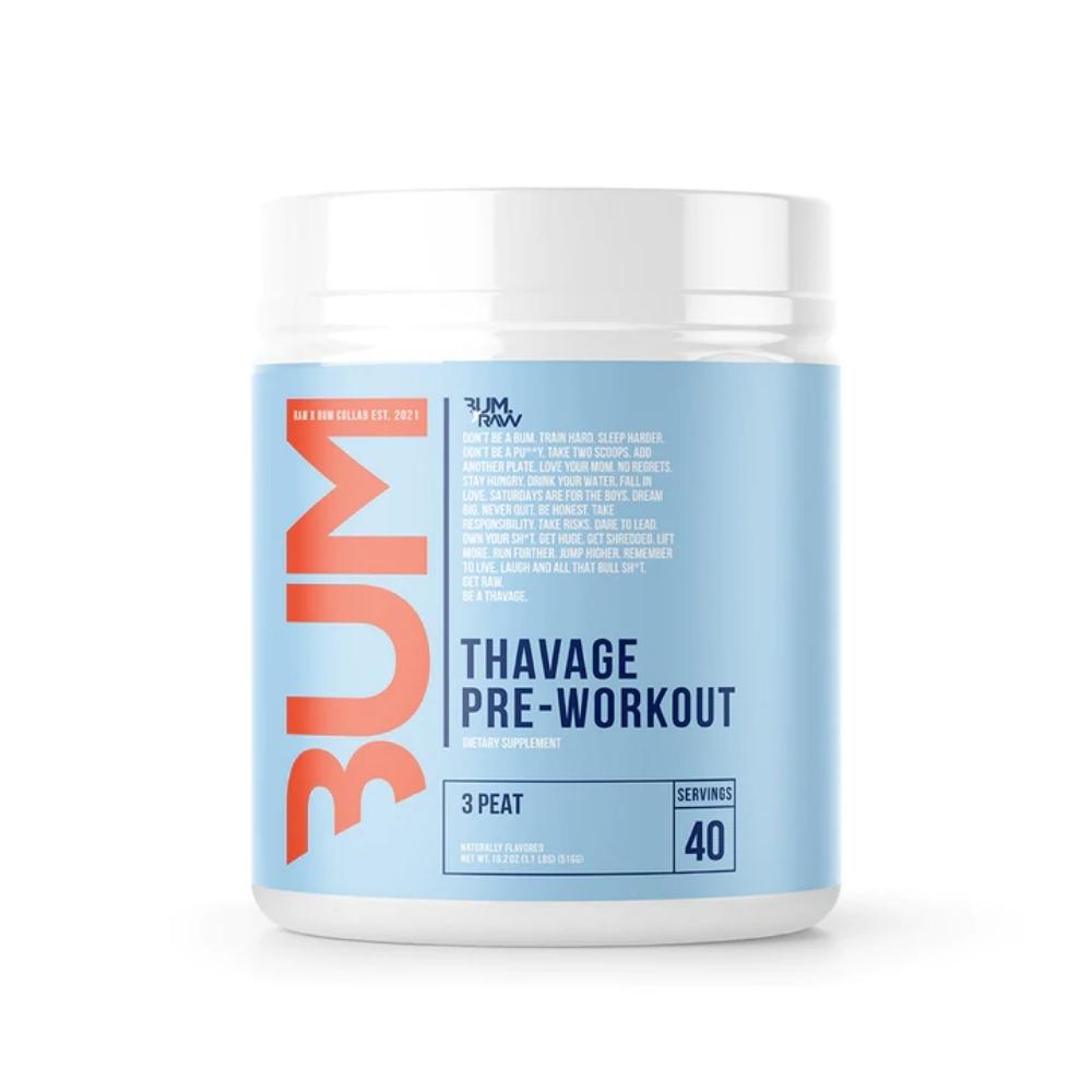 CBUM Thavage 40 Servings Pre-Workouts CBUM 3-Peat