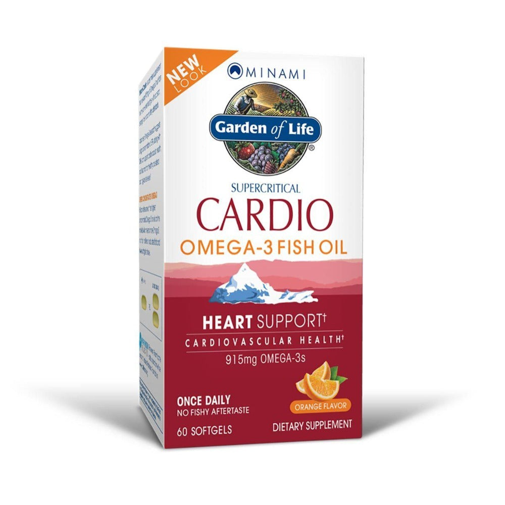 Minami Nutrition Supercritical Cardio Omega-3 Orange Flavor 60 Gels Omega Fatty Acids / EFAs Minami Nutrition (1058636464171)
