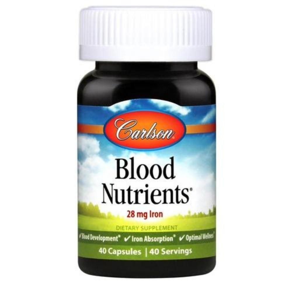 Carlson Blood Nutrients 90 Capsules Vitamins & Minerals Carlson