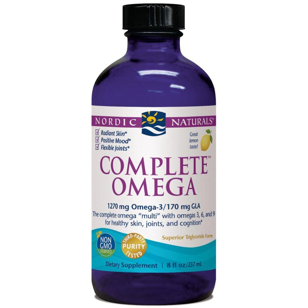Nordic Naturals Complete Omega 3-6-9 Liquid Lemon 8 Fl Oz Omega Fatty Acids / EFAs Nordic Naturals (1058793259051)