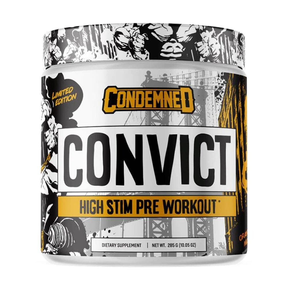 Condemned Labz Convict 50 Servings Pre-Workouts Condemned Labratoriez Orange Mango