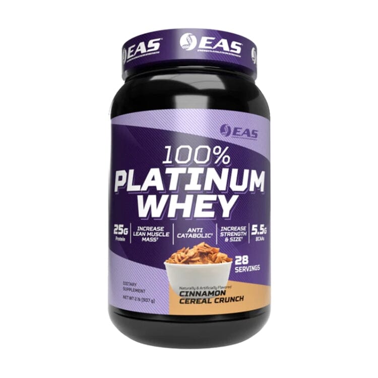 EAS 100% Platinum Whey 2lb Protein Powders EAS Cinnamon Cereal Crunch