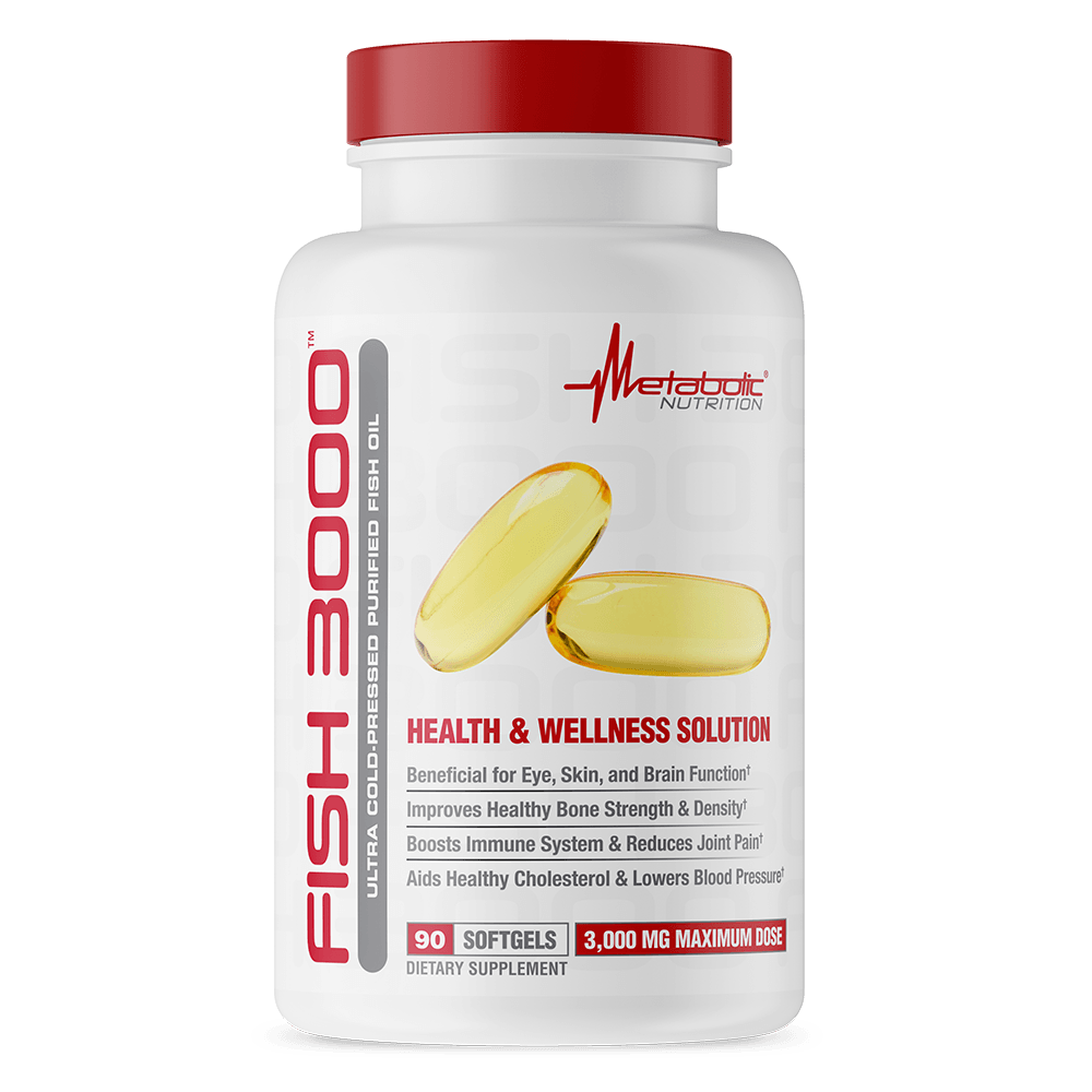 Metabolic Nutrition Fish 3000 Softgels | Cod Liver Oil Extract Essential Fatty Acids & - Oils Metabolic Nutrition (1777825546283)