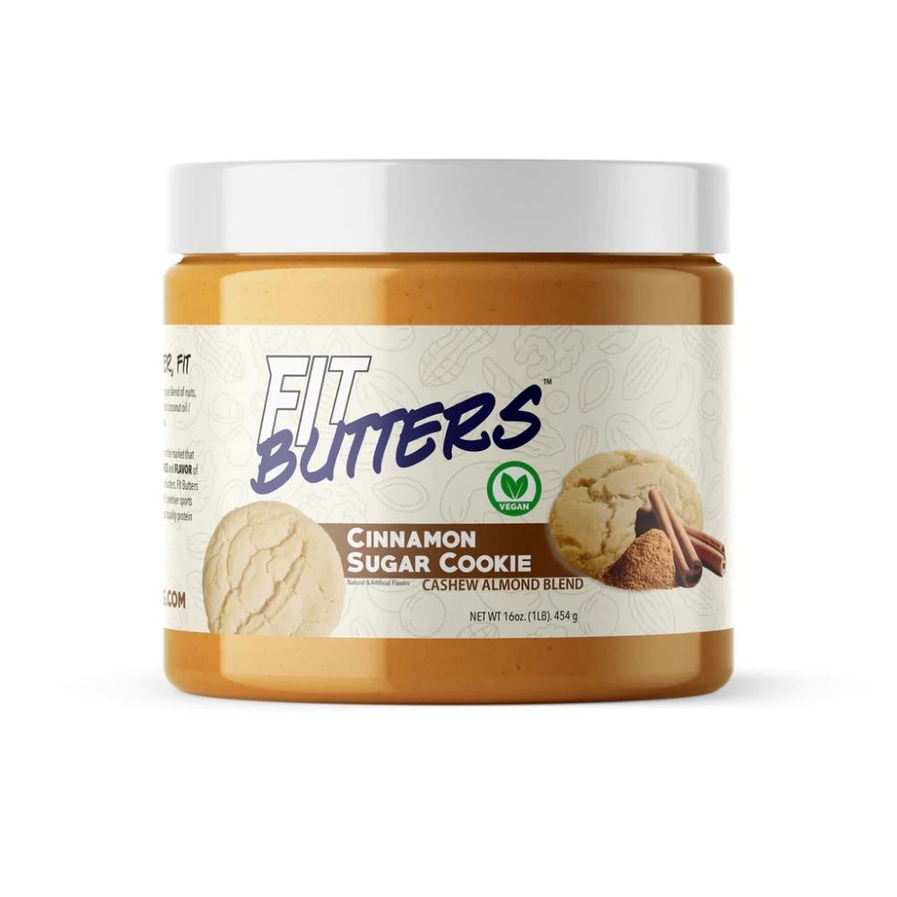Fit Butters 16oz Foods Juices Fit Butters Cinnamon Sugar Cookie Cashew Almond (vegan)