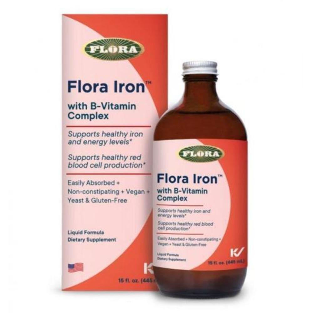 Flora Health Flora Iron B Complex 15oz Vitamins & Minerals Flora (Udo's Choice)