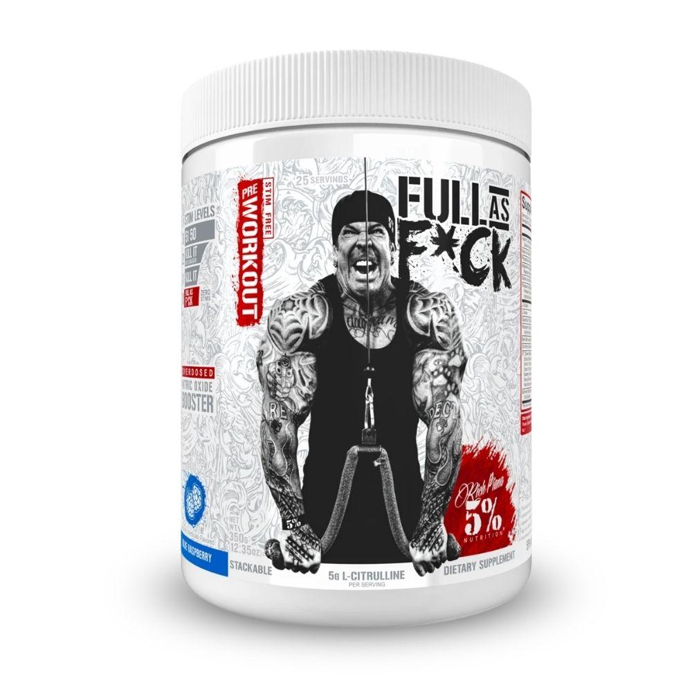 5% Nutrition Full As F*ck 30 Servings Pre-workout 5% Nutrition Blue Raspberry