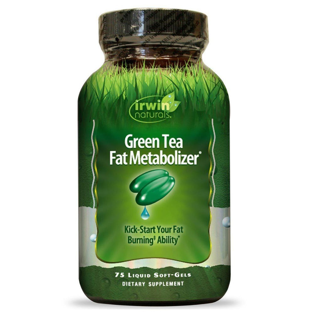 Irwin Naturals Green Tea Fat Metabolizer 75 Liquid Soft Gels Diet/Energy Irwin Naturals (1058010857515)