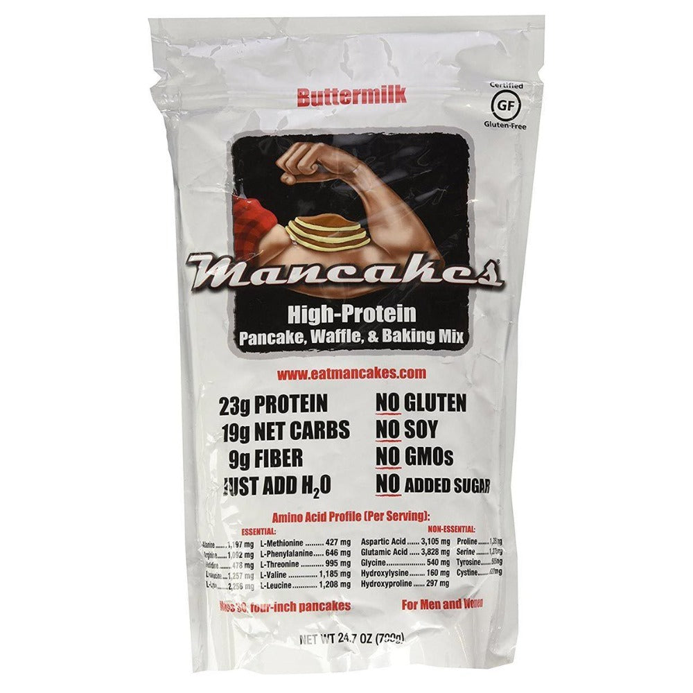 Mancakes High-Protein Pancake, Waffle and Baking Mix Buttermilk 10 Servings Foods & Snacks Mancakes (1059172745259)