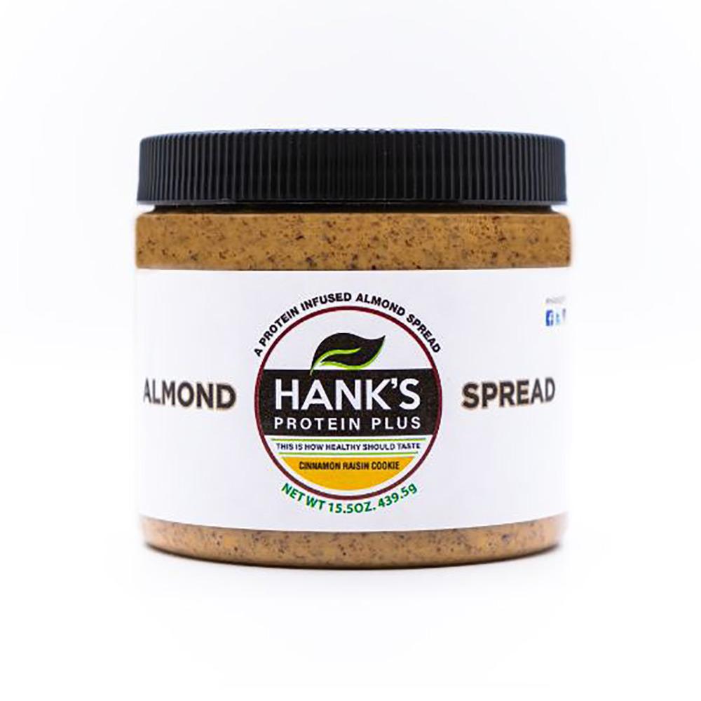 Hank's Almond Spread 15.5oz Foods Juices Hank's Protein Plus Cinnamon Raisin Cookie (4571599208513)