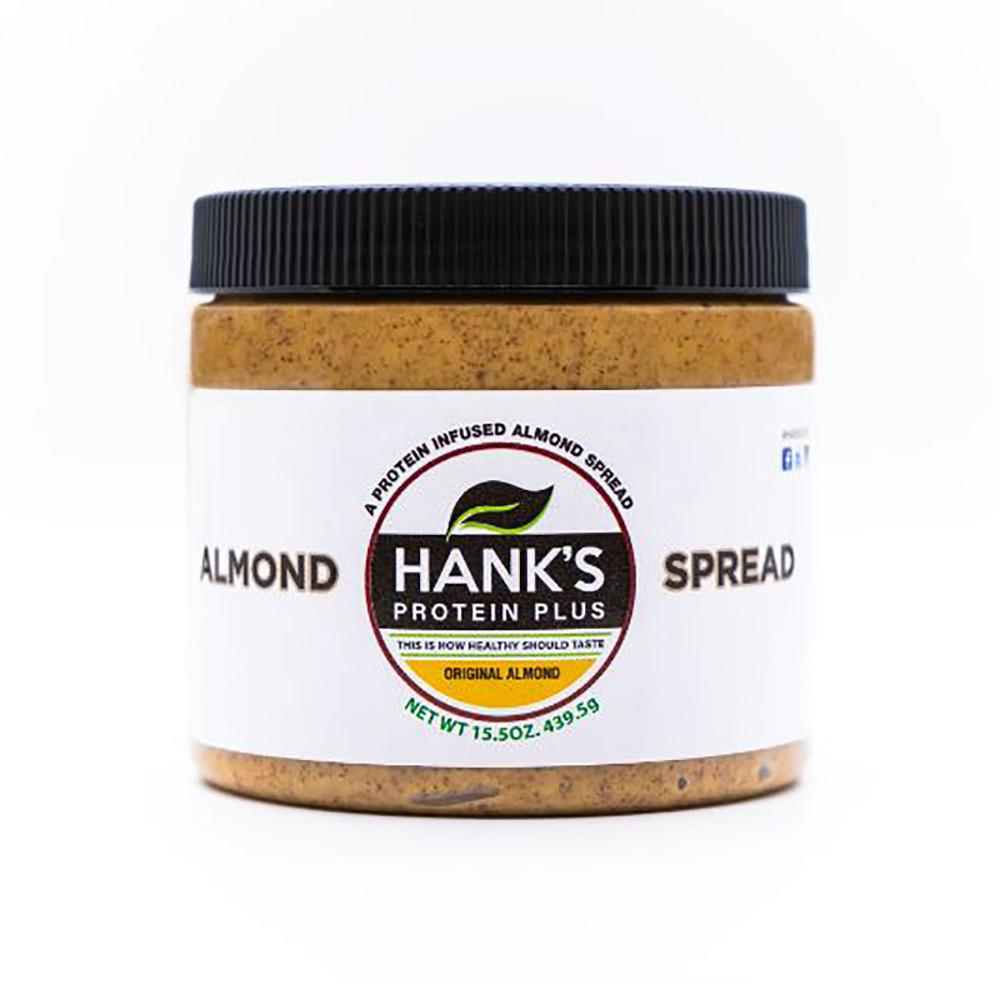 Hank's Almond Spread 15.5oz Foods Juices Hank's Protein Plus Original (4571599208513)