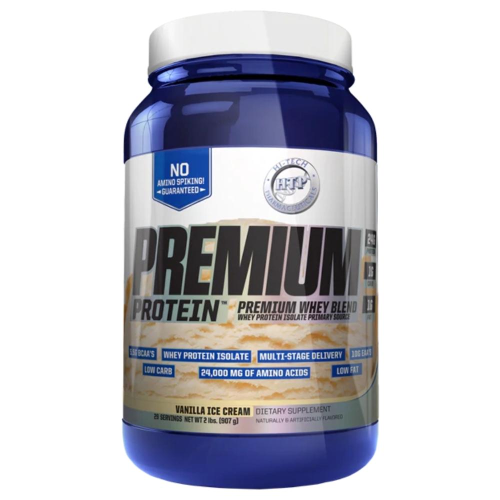 Hi Tech Pharmaceuticals Premium Protein 2lb Protein Powders Hi-Tech Pharmaceuticals Vanilla Ice Cream