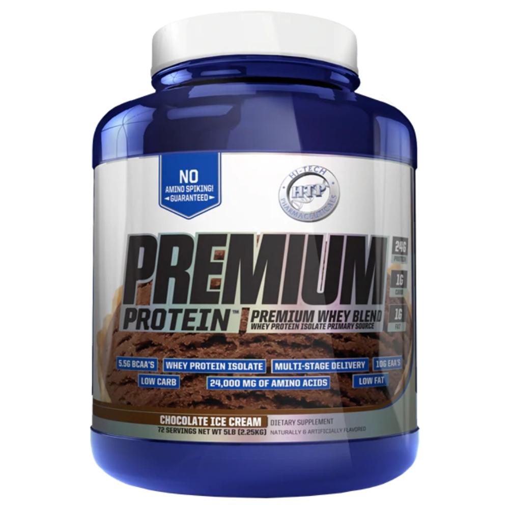 Hi Tech Pharmaceuticals Premium Protein 5lb Protein Powders Hi-Tech Pharmaceuticals Chocolate Ice Cream