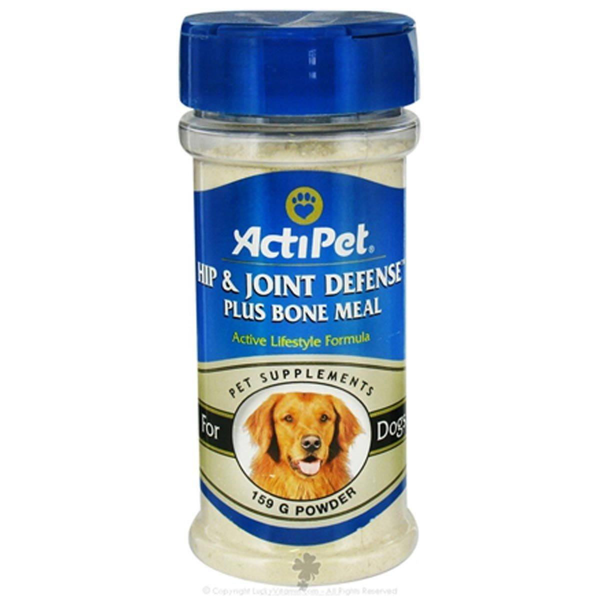 ActiPet Hip and Joint Defense Plus Bone Meal 159g Powder Pet Supplements ActiPet (1058033893419)