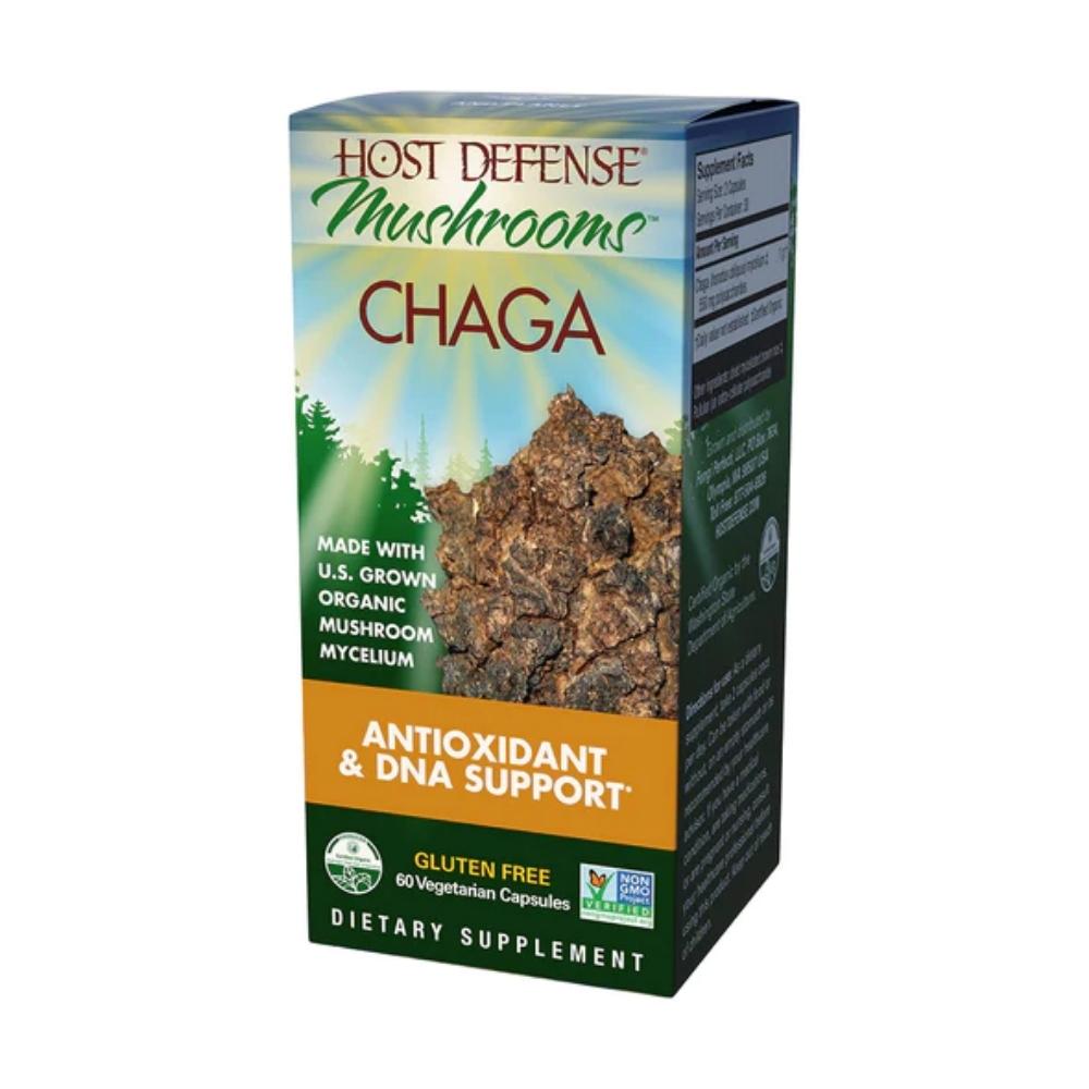 Host Defense Chaga Capsules 60 Count Herbs Fungi Perfect