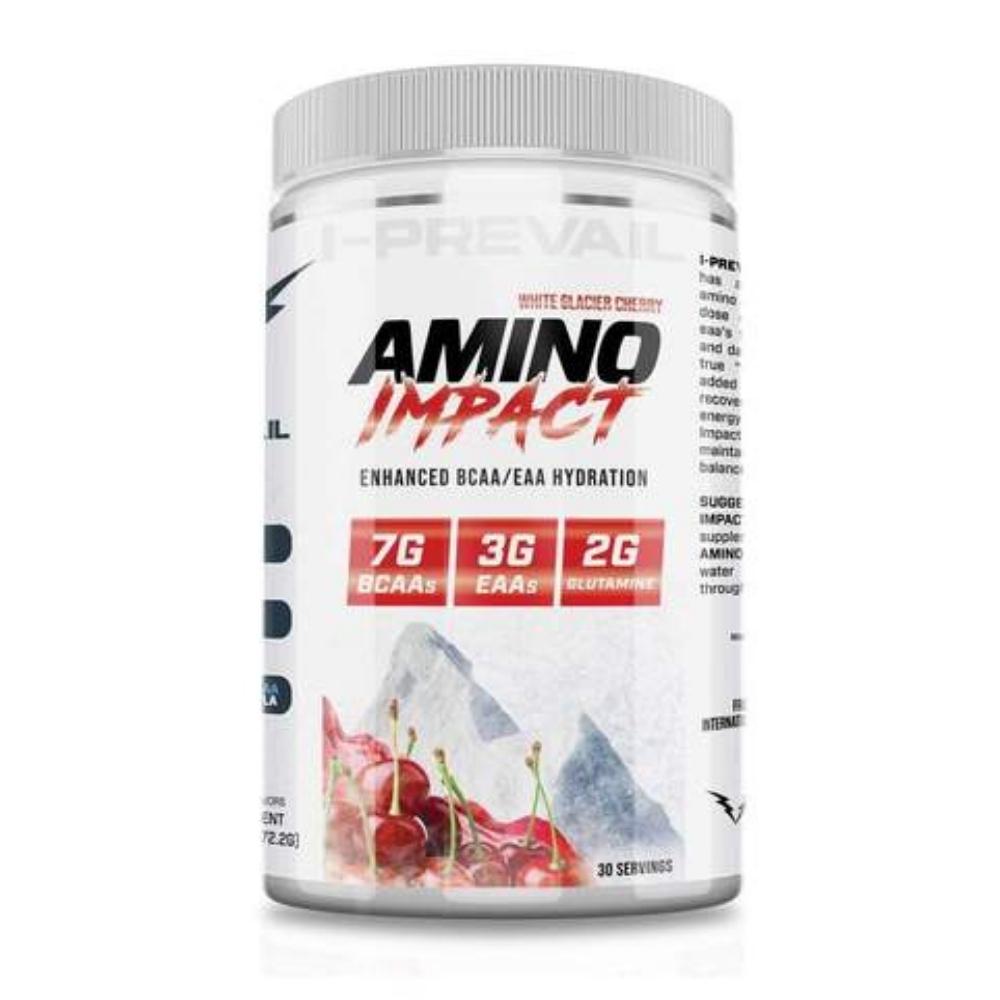 I-Prevail Amino Impact 30 Servings Amino Acids I-Prevail White Glacier Cherry
