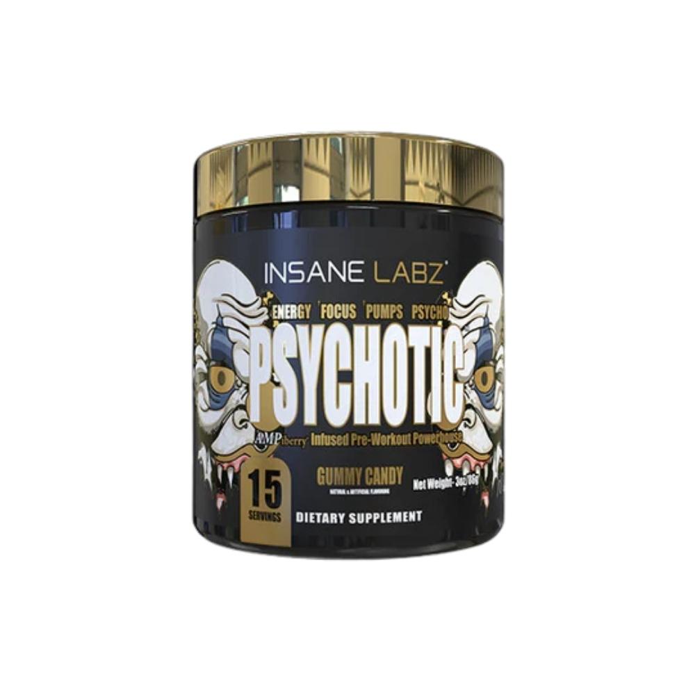 Insane Psychotic Gold 15 Servings Gummy Candy Pre-Workouts Insane Labz
