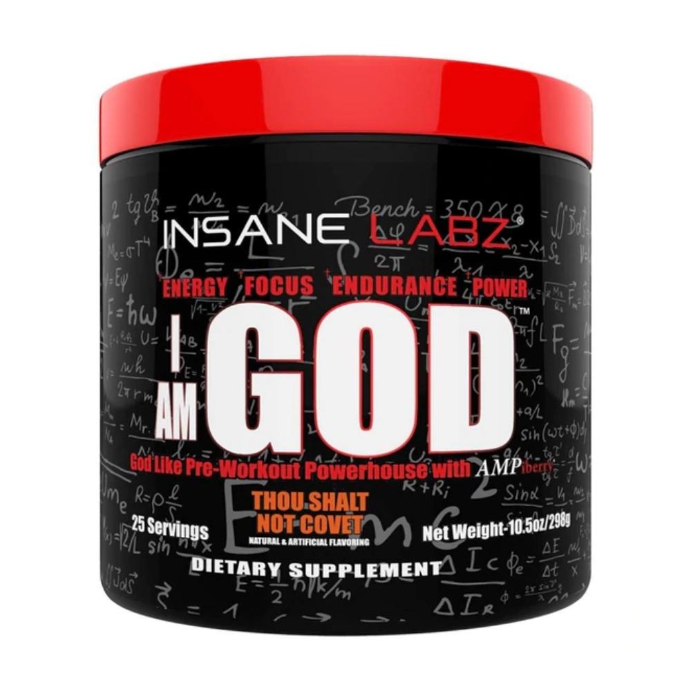 Insane Labz I am God 25 Servings Sports Performance Recovery Insane Labz Thou Shalt Not Covet