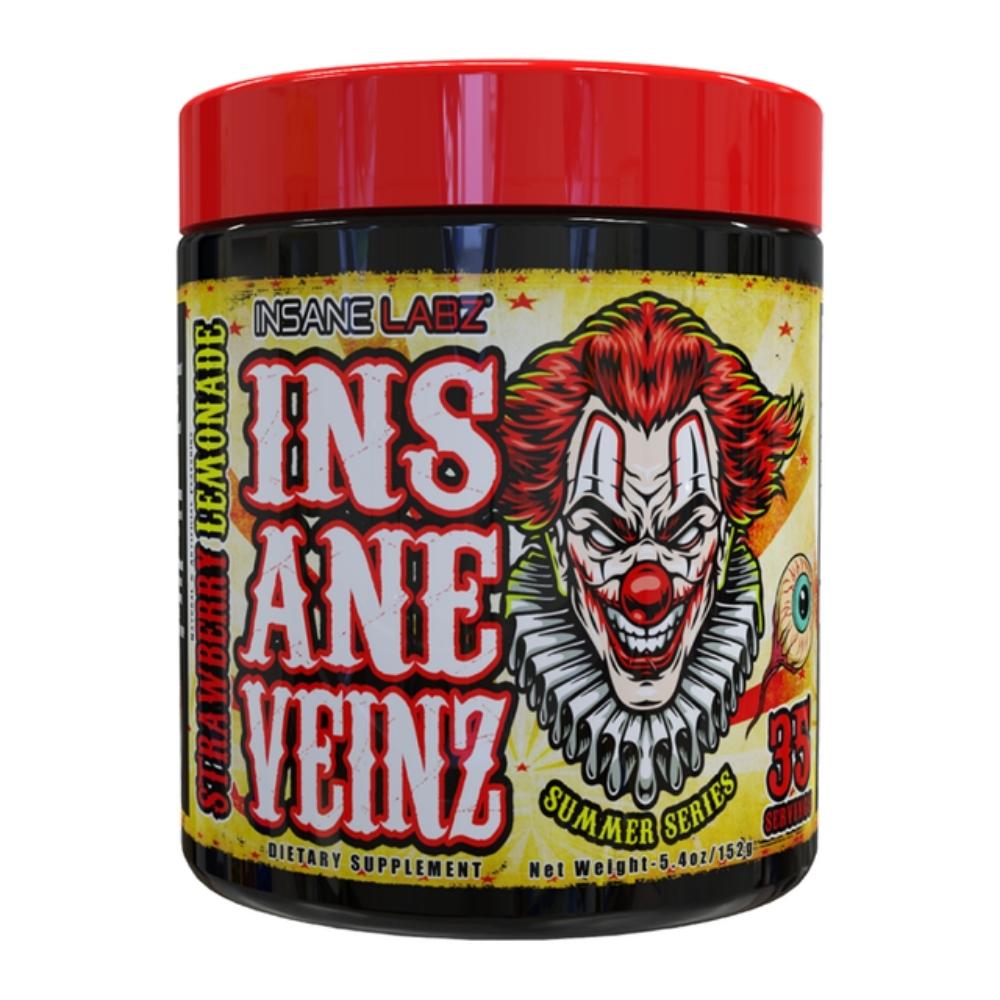 Insane Labz Insane Veinz 35 Servings Sports Performance Recovery Insane Labz (Summer Series) Strawberry Lemonade