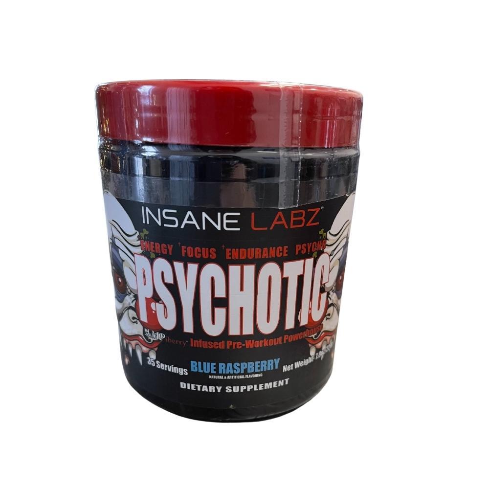 Insane Labz Psychotic 35 Servings Sports Performance Recovery Insane Labz Blue Raspberry