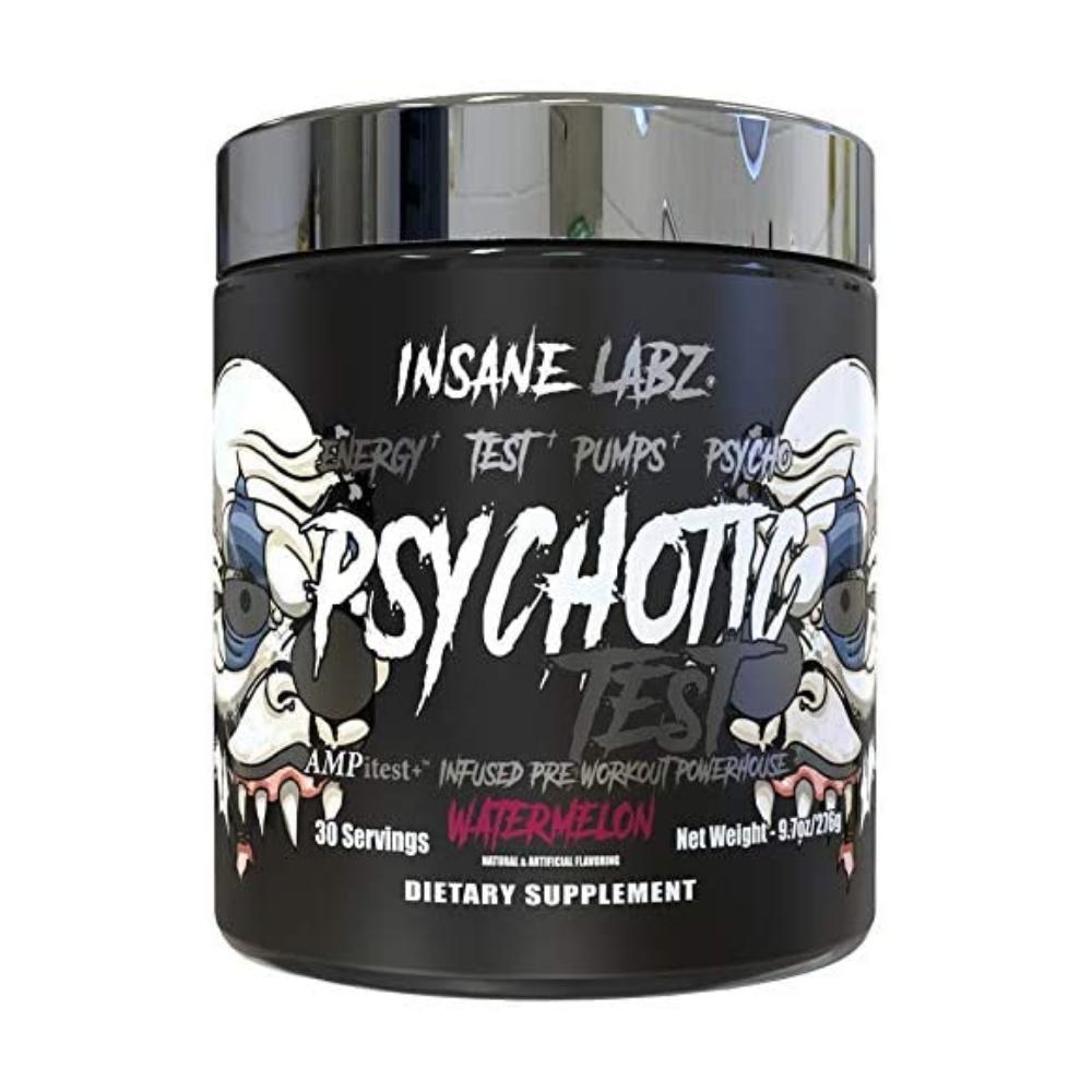 Insane Labz Psychotic Test 30 Servings Pre-Workouts Insane Labz Watermelon