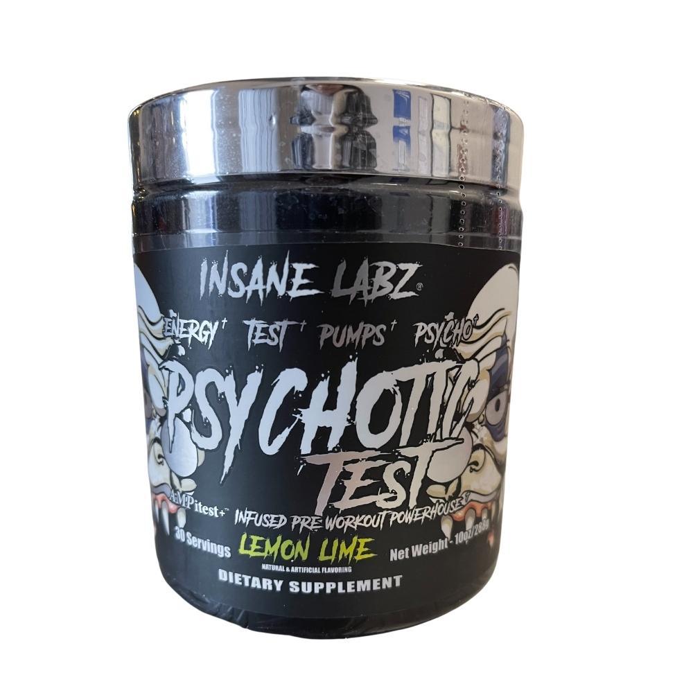 Insane Labz Psychotic Test 30 Servings Pre-Workouts Insane Labz Lemon Lime