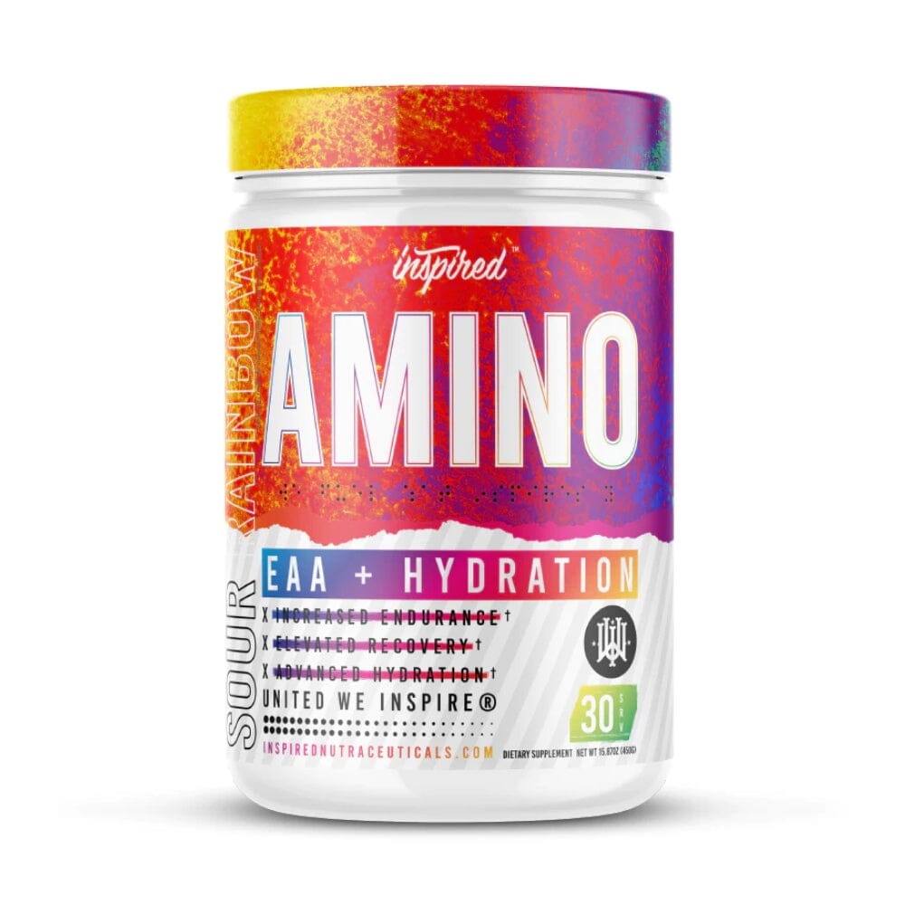 Inspired AMINO 30 Servings Amino Acids Inspired Nutraceuticals Sour Rainbow