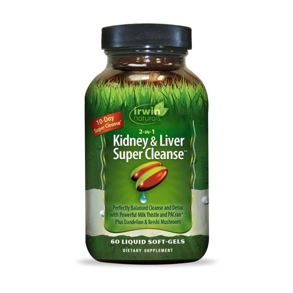 Irwin Naturals 2-IN-1 Kidney & Liver Super Cleanse 60 Count Specialty Health Products Irwin Naturals