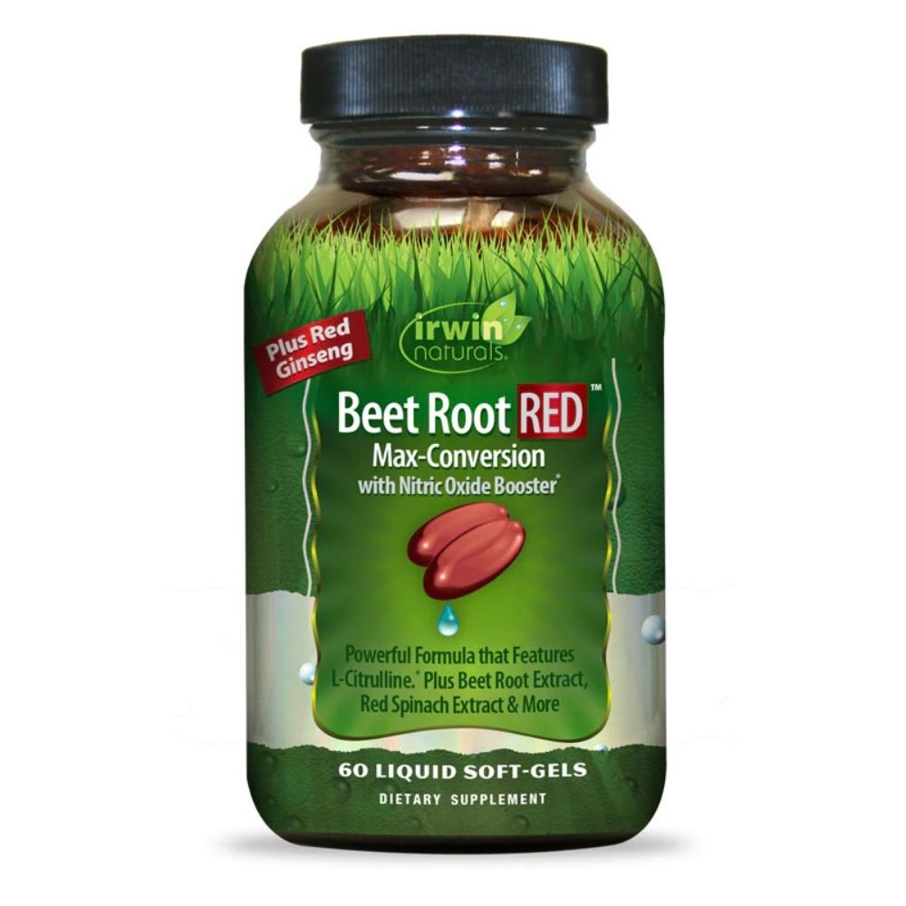 Irwin Naturals Beet Root Red 60 Liquid Soft Gels Nitric Oxide Irwin Naturals