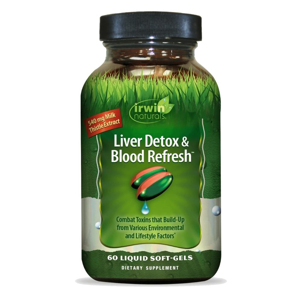 Irwin Naturals Liver Detox and Blood Refresh 60 Liquid Soft Gels Specialty Health Products Irwin Naturals