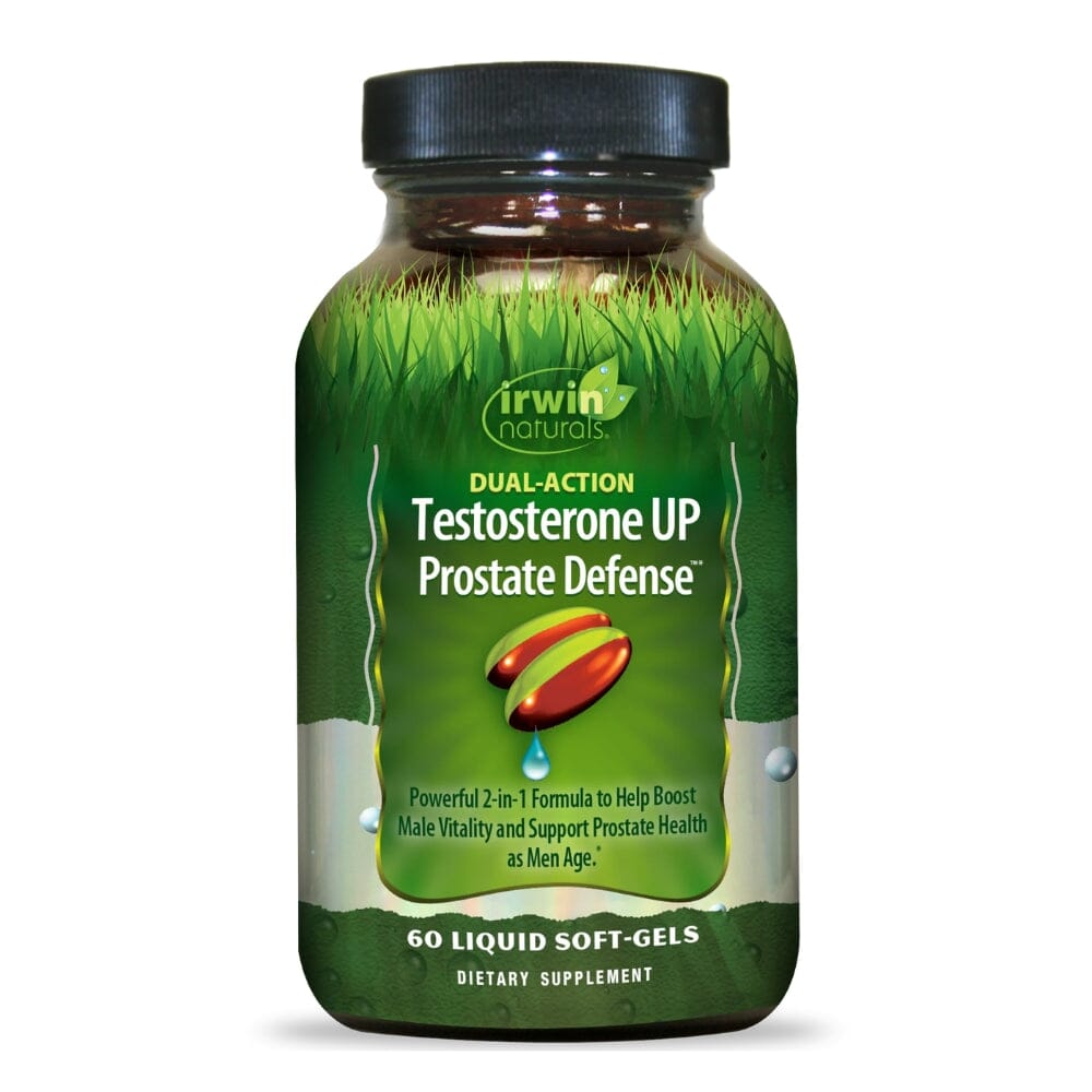 Irwin Naturals Testosterone Up Prostate Defense 60 Soft Gels Sports Performance Recovery Irwin Naturals