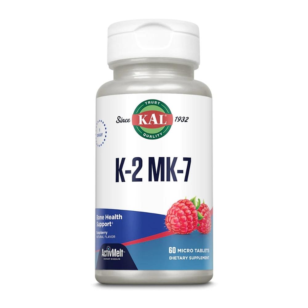 KAL K2 MK7 60 Micro Tablets Vitamins & Minerals Kal