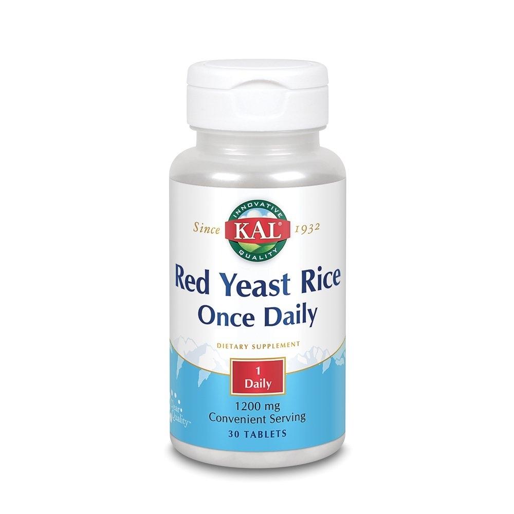 Kal Red Yeast Rice 1200mg 30 Tablets Specialty Health Products Kal