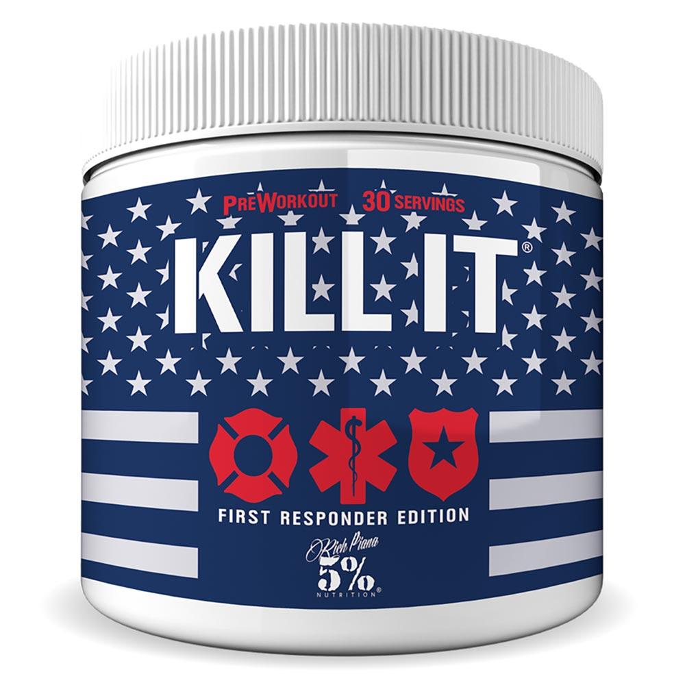 5% Nutrition Kill It 30 Servings Pre-workout 5% Nutrition Strawberry Lemonraid First Responders (1059238215723)