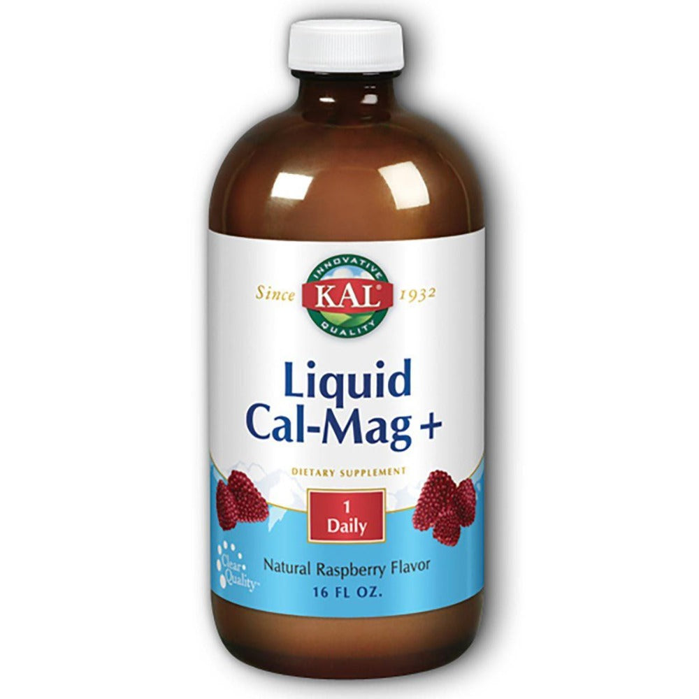 Kal Liquid Calcium - Magnesium+ Raspberry Flavor 16oz Minerals Kal (1058034384939)