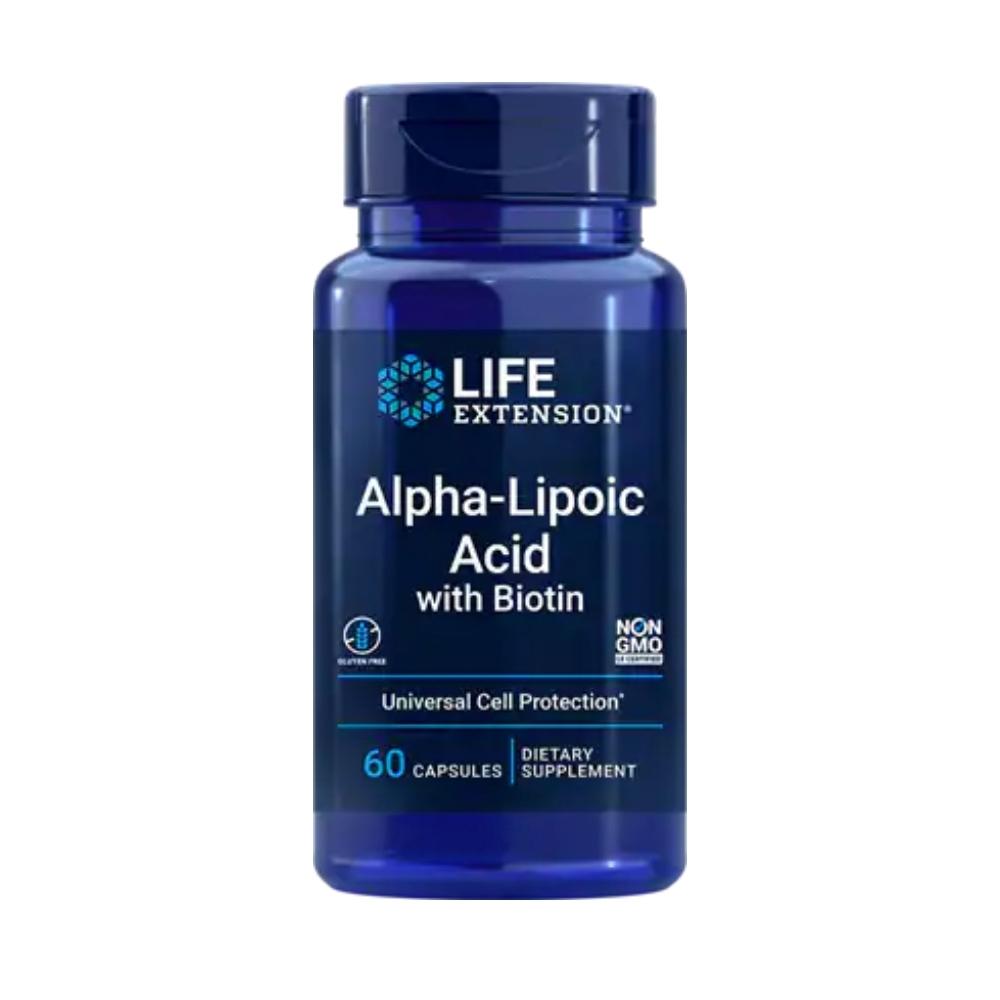 Life Extension Super Alpha Lipoic Acid with Biotin 250mg 60 Capsules Antioxidants / CoQ-10 Life Extension