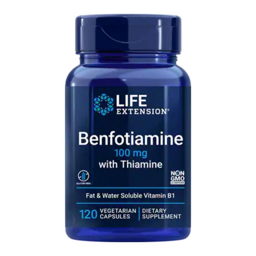 Life Extension Benfotiamine with Thiamine 100mg 120 Vege Capsules Other Supplements Life Extension