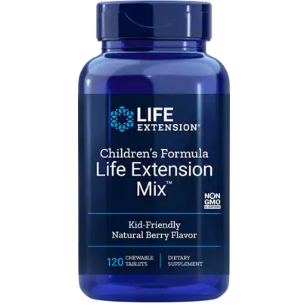 Life Extension Children's Formula Mix 120 Chew Tabs Multi Vitamins Life Extension