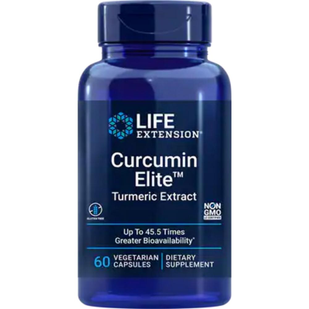Life Extension Curcumin Elite Turmeric Extract 60 Vege Capsules Herbs Life Extension