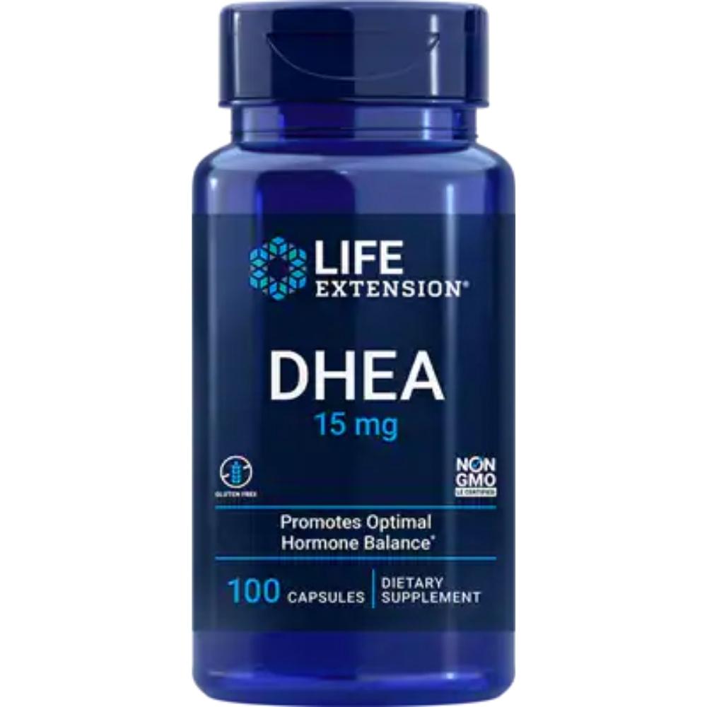 Life Extension DHEA (Dehydroepiandrosterone) 15mg 100 Capsules Other Supplements Life Extension