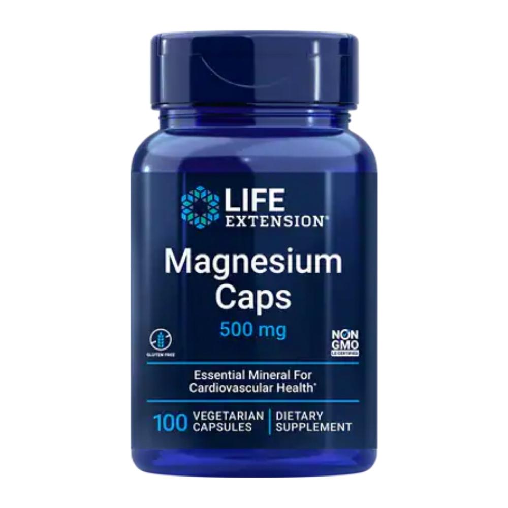 Life Extension Magnesium CAPS 500mg 100 Vege Capsules Minerals Life Extension