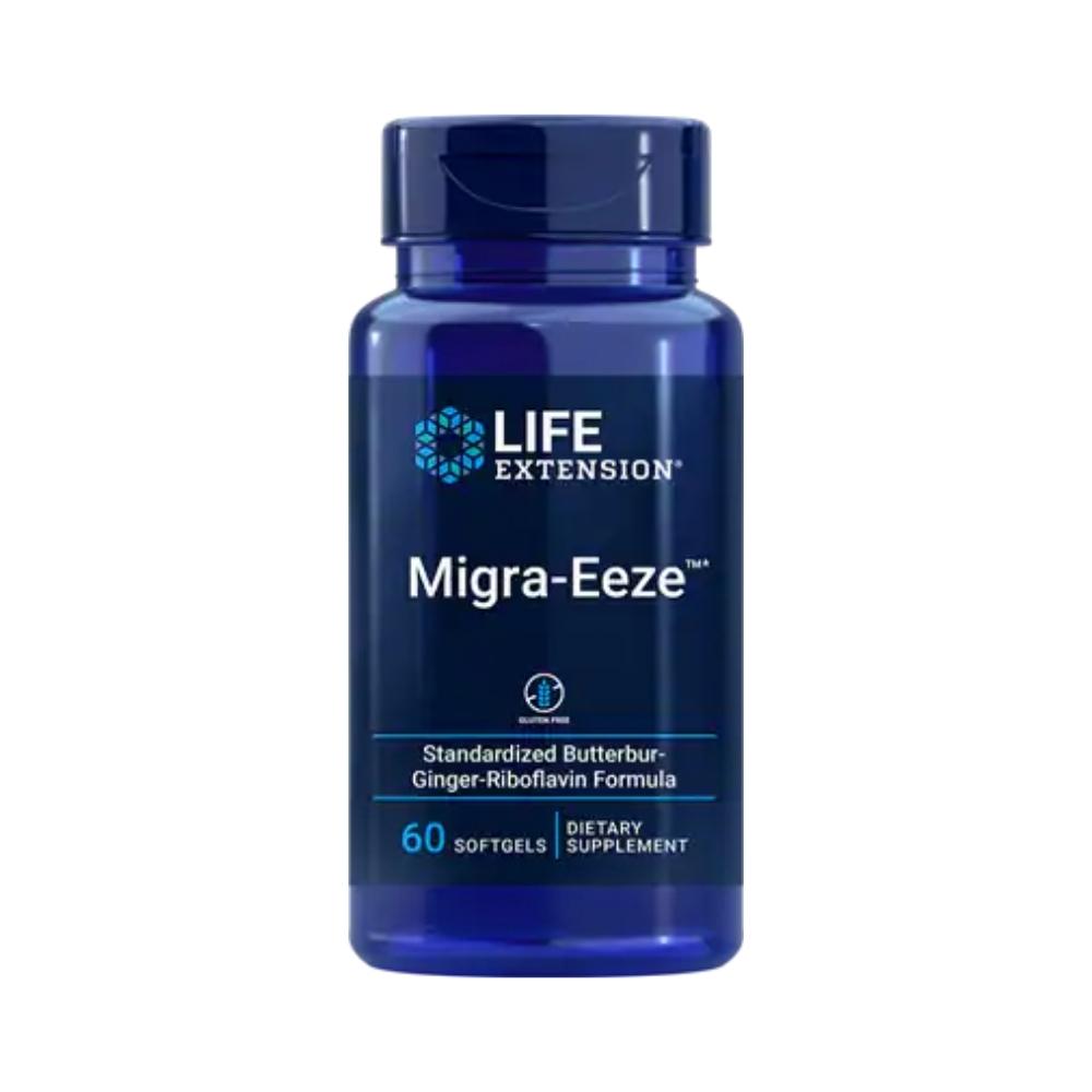 Life Extension Migra-Eeze Standardized Butterbur-Ginger-Riboflavin Formula 60 Softgels Other Supplements Life Extension