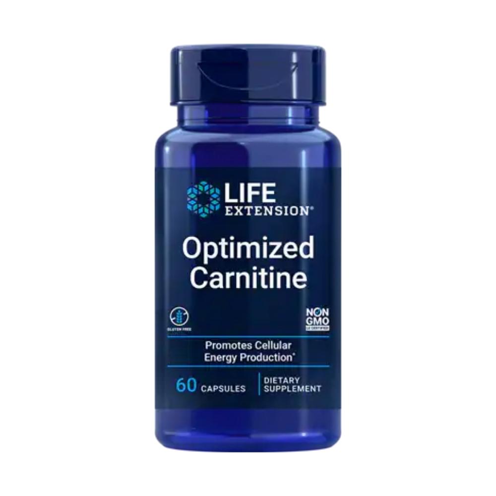 Life Extension Optimized Carnitine 60 Vege Capsules Fat Burner Life Extension