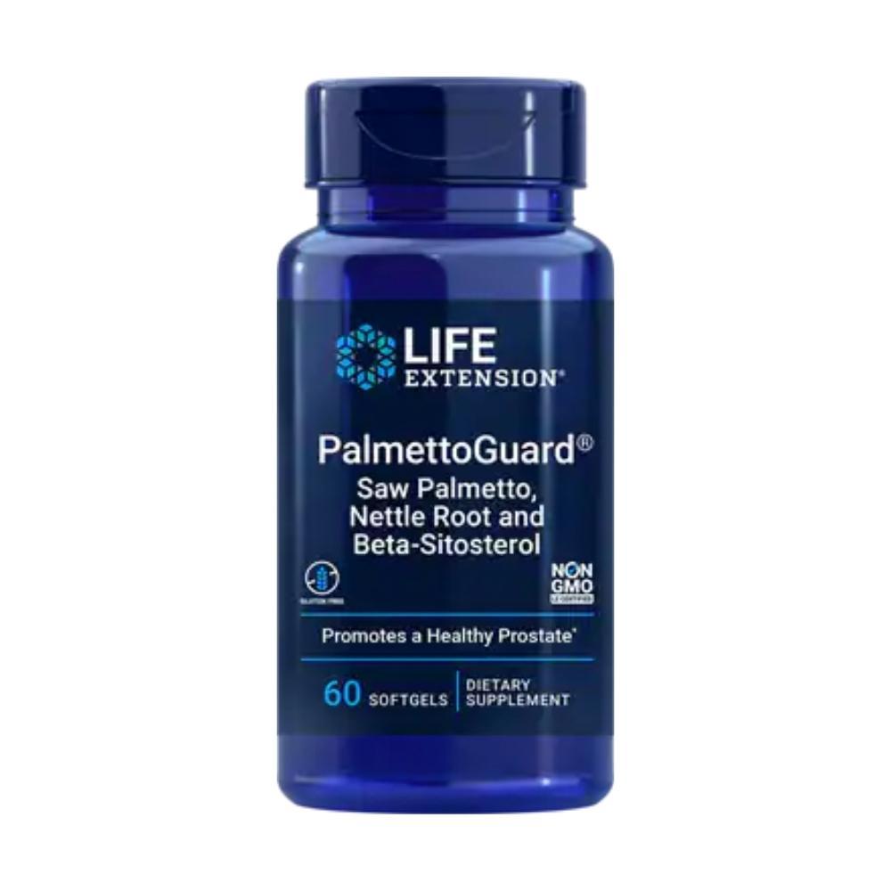 Life Extension PalmettoGuard Saw Palmetto/Nettle Root Formula with Beta-Sitosterol 60 Soft Gels Herbs Life Extension
