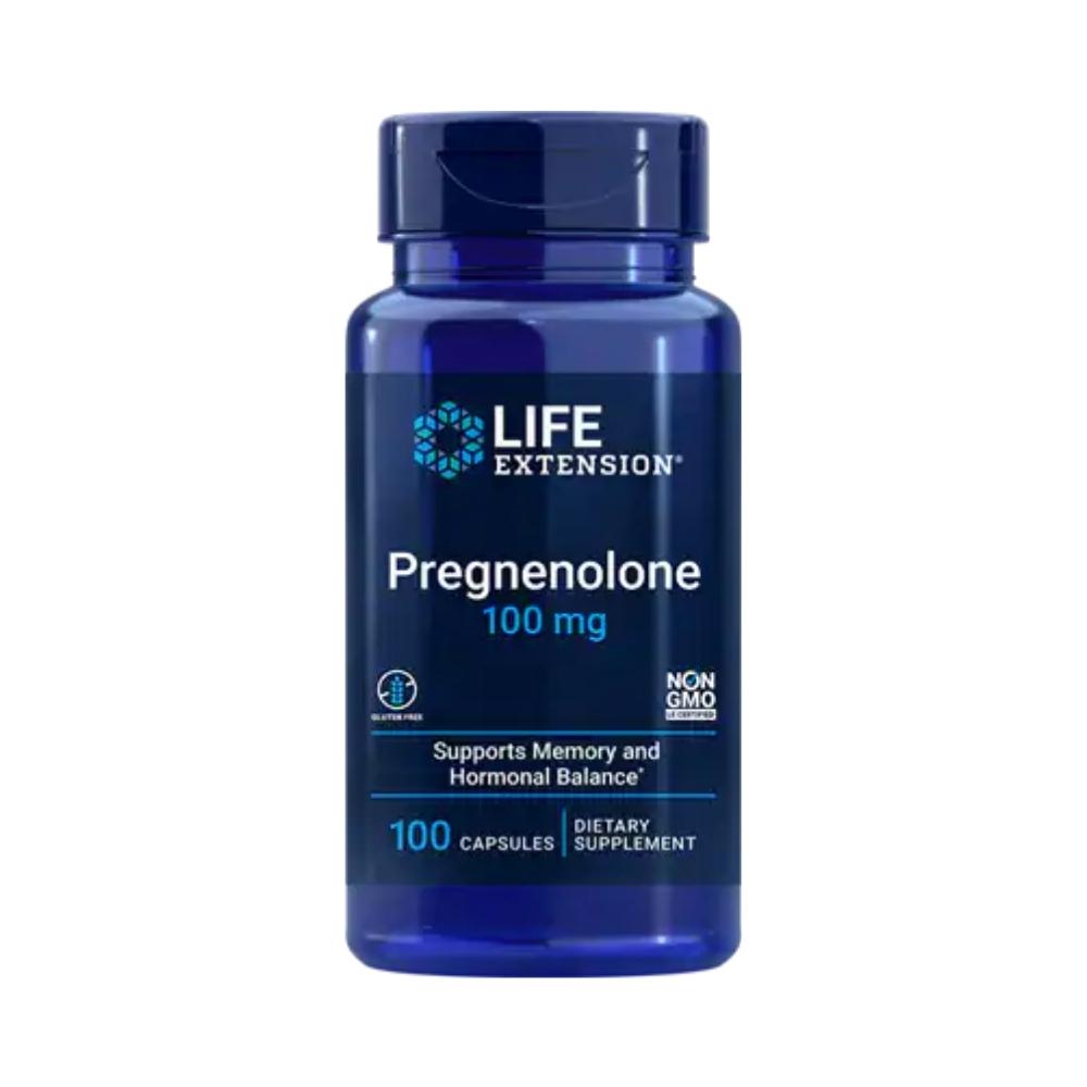 Life Extension Pregnenolone 100mg 100 Capsules Other Supplements Life Extension