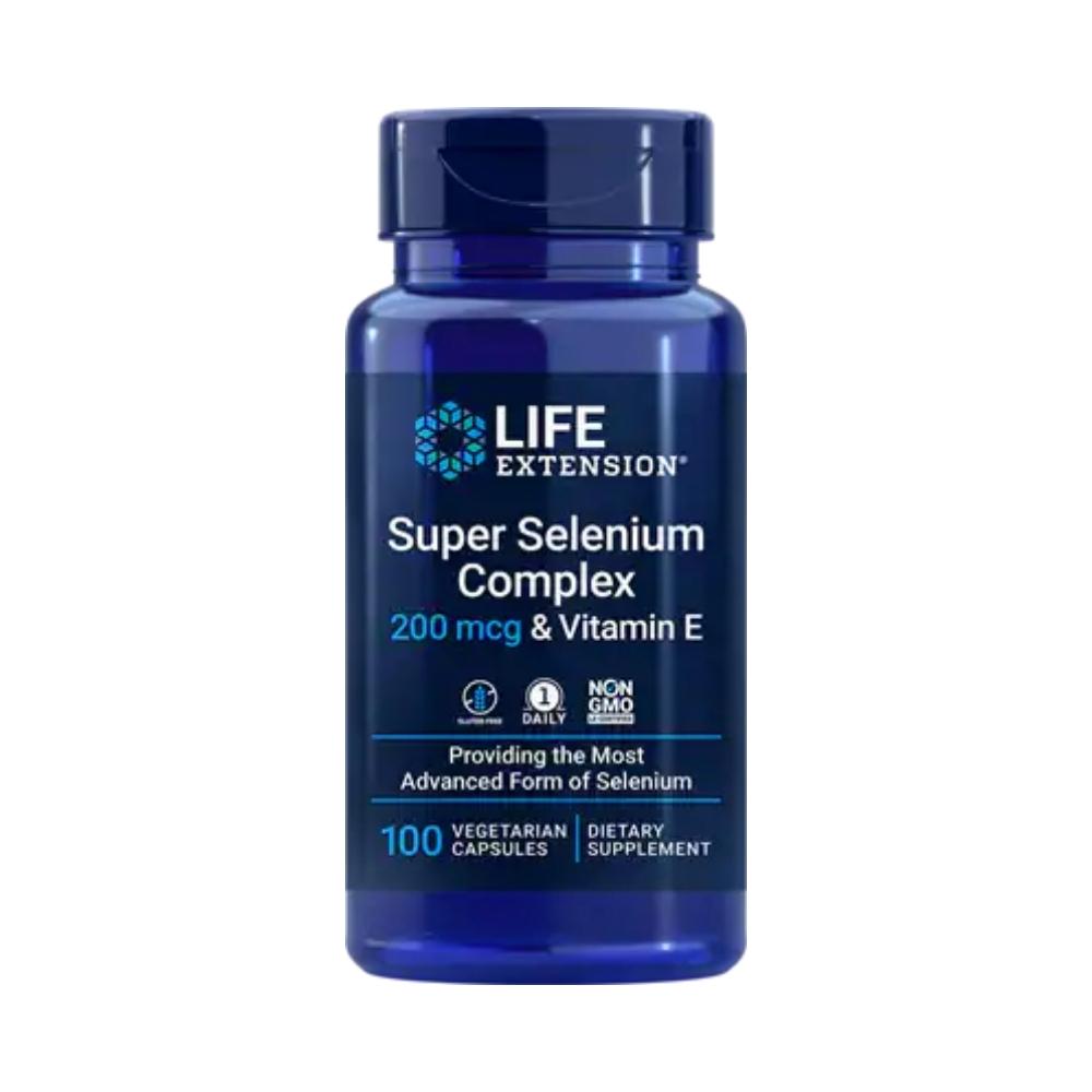 Life Extension Super Selenium Complex 200 mcg 100 Vege Capsules Antioxidants / CoQ-10 Life Extension