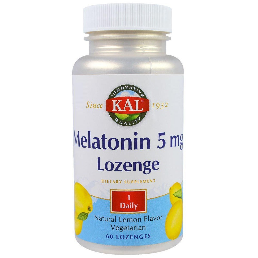 Kal Melatonin Lemon 5mg 60 Lozenges Sleep Aid Kal (1057879818283)