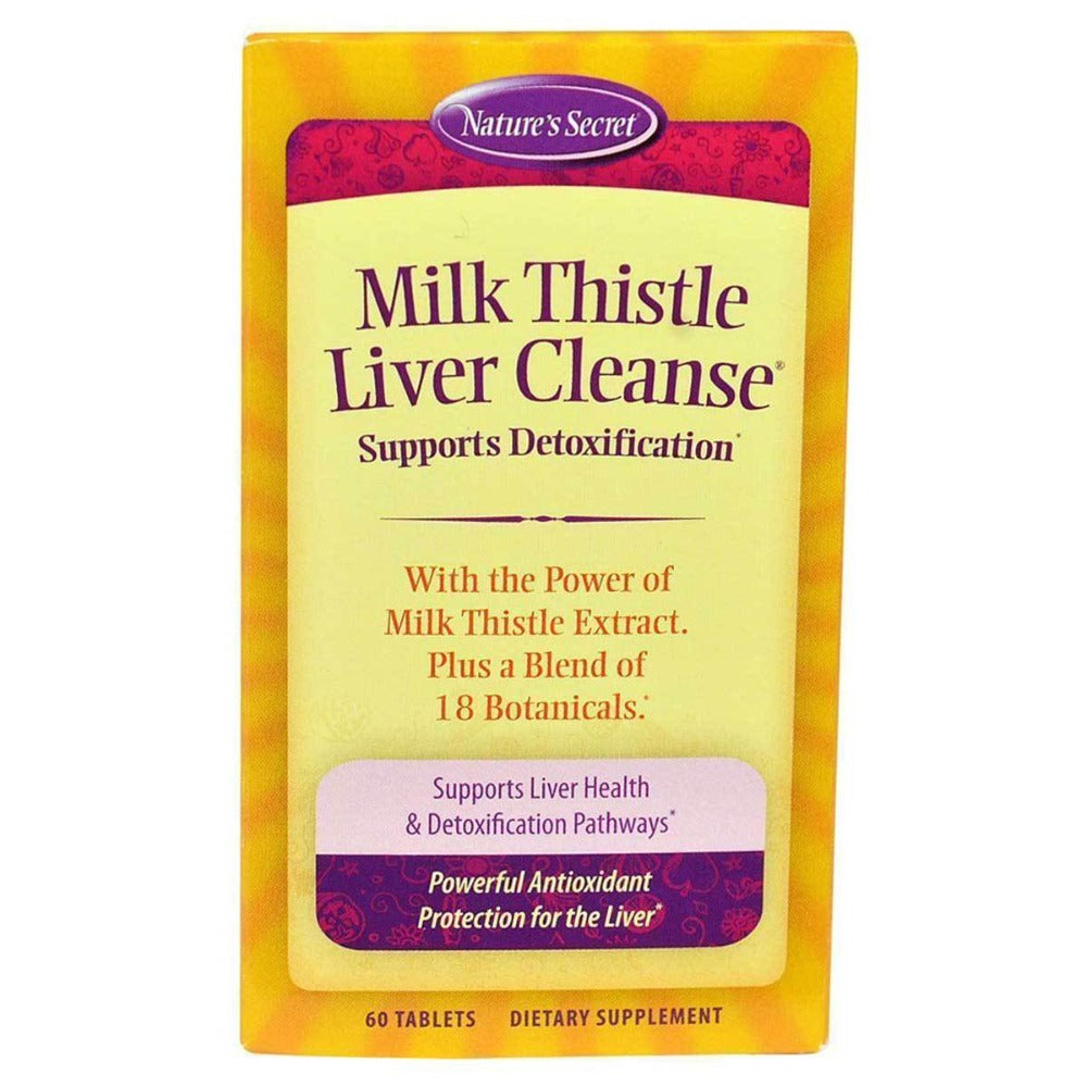 Nature's Secret Milk Thistle Liver Cleanse 60 Tabs Herbs Nature's Secret (1058292957227)